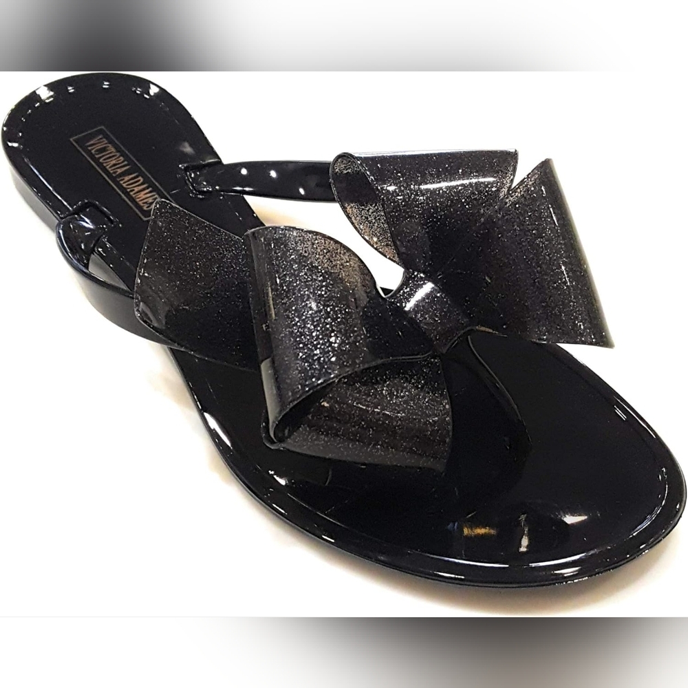 Jelly Bow Thong Sandals